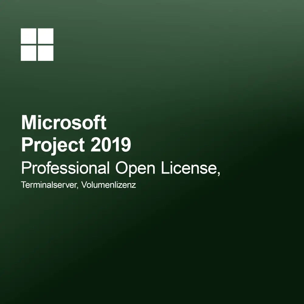Microsoft Project 2019 Professional Licencia Abierta, Servidor Terminal, Licencia por Volumen